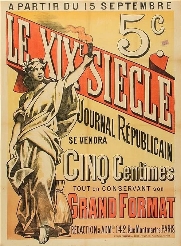 Le XIX Siecle, Journal Republicain, 1892